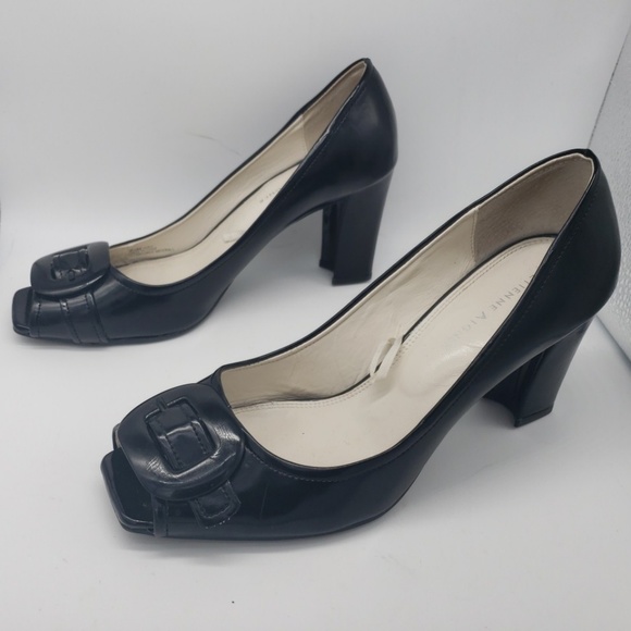 Etienne Aigner Patent Peep Toe Heels - Picture 4 of 6